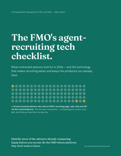 Cover of The FMO's Agent-Recruiting Tech Checklist